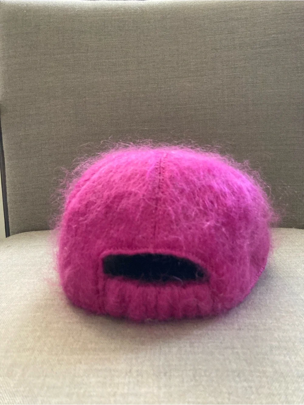 Gucci Hot Pink Mohair GG Baseball Cap